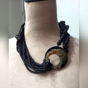 Vintage Beaded Necklace 22"